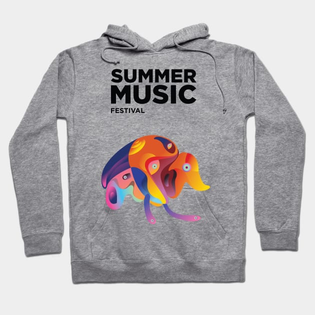 Summer Music Festival Hoodie by Music Lover